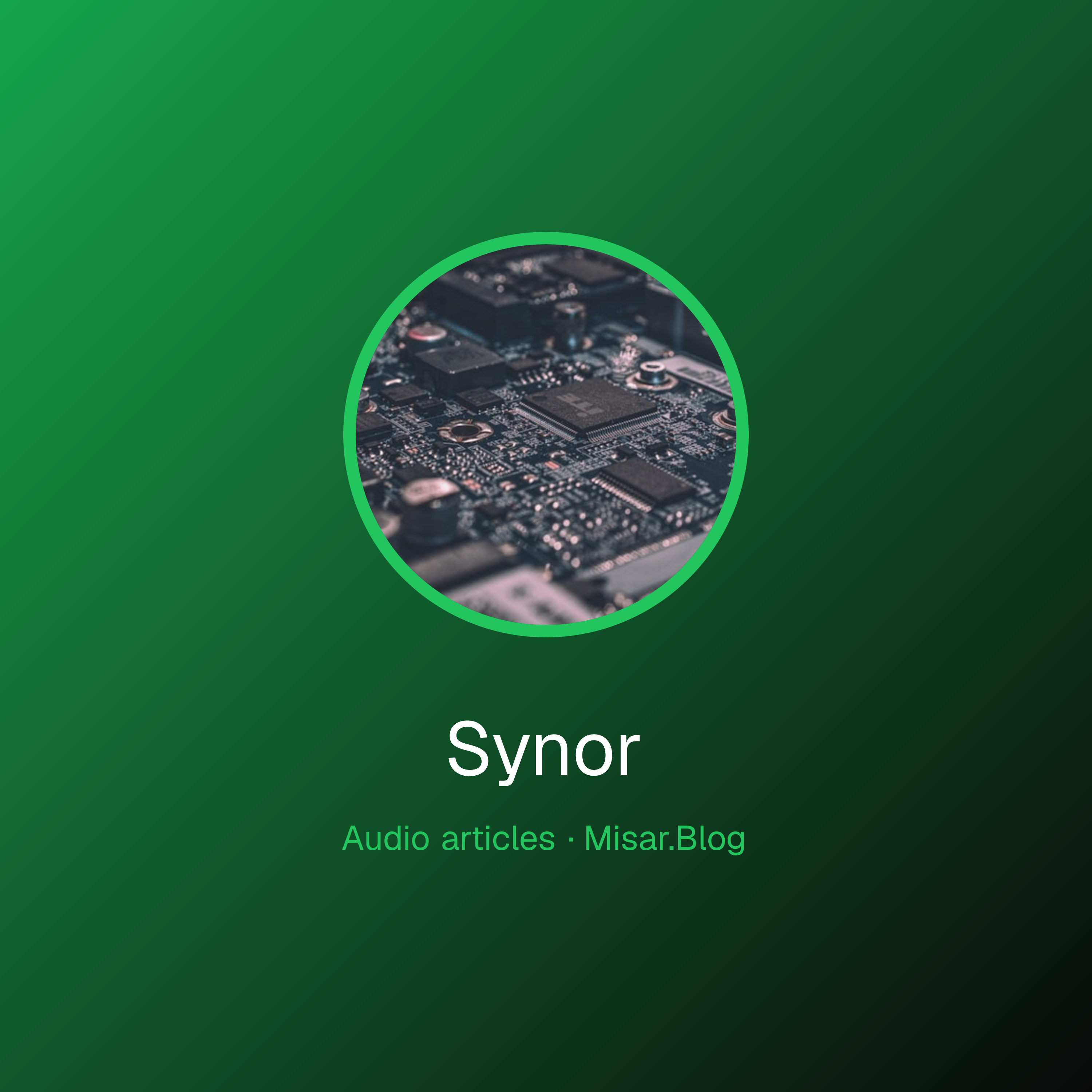 Synor — Misar.Blog Podcast podcast artwork