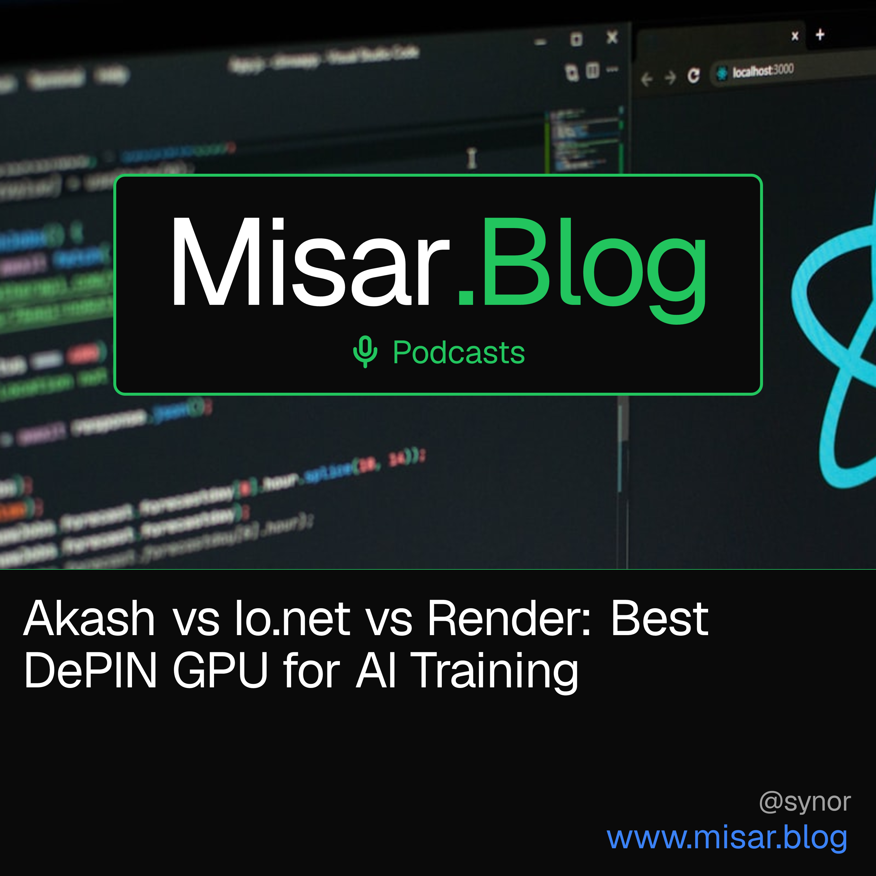 Akash vs Io.net vs Render: Best DePIN GPU for AI Training episode artwork